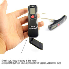 Load image into Gallery viewer, 50Kg 10g Portable Digital Travel Scale Luggage Scale Hanging Digital Scale with Backlight Electronic Fishing Weights Pocket Scale
