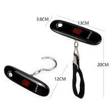 Load image into Gallery viewer, 50Kg 10g Portable Digital Travel Scale Luggage Scale Hanging Digital Scale with Backlight Electronic Fishing Weights Pocket Scale
