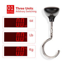 Load image into Gallery viewer, 50Kg 10g Portable Digital Travel Scale Luggage Scale Hanging Digital Scale with Backlight Electronic Fishing Weights Pocket Scale
