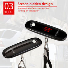 Load image into Gallery viewer, 50Kg 10g Portable Digital Travel Scale Luggage Scale Hanging Digital Scale with Backlight Electronic Fishing Weights Pocket Scale
