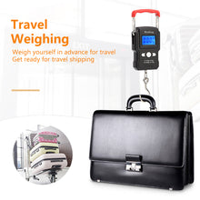 Load image into Gallery viewer, 50Kg/5g LCD Digital Scale with Backlight Portable Hanging Hook Scale Double Accuracy Fishing Travel Mini Electronic Weighing Scale
