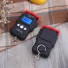 Load image into Gallery viewer, 50Kg/5g LCD Digital Scale with Backlight Portable Hanging Hook Scale Double Accuracy Fishing Travel Mini Electronic Weighing Scale

