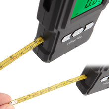 Load image into Gallery viewer, 75Kg 10g USB Chargeable LCD Digital Scale with 1m Ruler Tapeline Portable Hanging Hook Scale Fishing Travel Mini Electronic Weighing Scale
