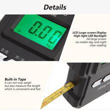 Load image into Gallery viewer, 75Kg 10g USB Chargeable LCD Digital Scale with 1m Ruler Tapeline Portable Hanging Hook Scale Fishing Travel Mini Electronic Weighing Scale
