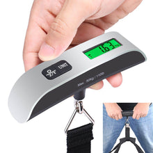 Load image into Gallery viewer, 50kg Digital Luggage Scale Travel Portable Suitcase Hanging Scales Digital Scale with Backlight Electronic Fishing Weights Pocket Scale
