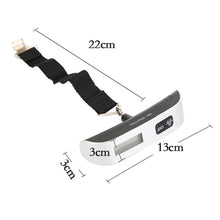Load image into Gallery viewer, 50kg Digital Luggage Scale Travel Portable Suitcase Hanging Scales Digital Scale with Backlight Electronic Fishing Weights Pocket Scale
