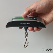 Load image into Gallery viewer, 50kg Digital Luggage Scale Travel Portable Suitcase Hanging Scales Digital Scale with Backlight Electronic Fishing Weights Pocket Scale
