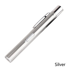 Load image into Gallery viewer, USB Rechargeable Medical Handy Pen Light Mini Nursing Flashlight LED Torch Lamp With Stainless Steel Clip Pocket Led Flashlight
