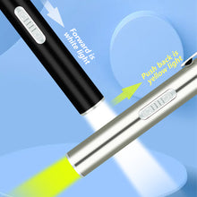 Load image into Gallery viewer, USB Rechargeable Medical Handy Pen Light with Scale Mini Nursing Flashlight LED Torch Lamp With Stainless Steel Clip Pocket Led Flashlight
