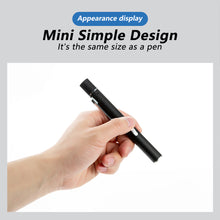 Load image into Gallery viewer, USB Rechargeable Medical Handy Pen Light with Scale Mini Nursing Flashlight LED Torch Lamp With Stainless Steel Clip Pocket Led Flashlight
