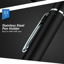 Load image into Gallery viewer, USB Rechargeable Medical Handy Pen Light with Scale Mini Nursing Flashlight LED Torch Lamp With Stainless Steel Clip Pocket Led Flashlight
