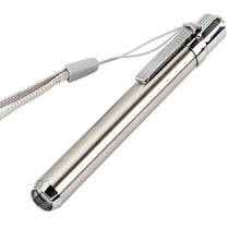 Load image into Gallery viewer, 365/395nm Stainless Steel Mini Pocket Lamp Led 365/395 UV Flashlight Torch Ultra Violet Light AAA Battery for Marker Checker Detection
