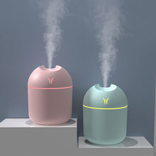 Load image into Gallery viewer, Portable 250ml USB Chargeable Air Humidifier Mute Aromatherapy Aroma Oil Diffuser with Night Light Cool Mist Sprayer Plants Purifier for Bedroom Home Car

