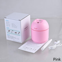 Load image into Gallery viewer, Portable 250ml USB Chargeable Air Humidifier Mute Aromatherapy Aroma Oil Diffuser with Night Light Cool Mist Sprayer Plants Purifier for Bedroom Home Car

