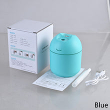 Load image into Gallery viewer, Portable 250ml USB Chargeable Air Humidifier Mute Aromatherapy Aroma Oil Diffuser with Night Light Cool Mist Sprayer Plants Purifier for Bedroom Home Car
