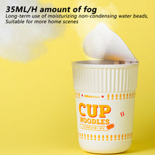Load image into Gallery viewer, 300ml USB Chargeable Cup Noodle Air Humidifier Cute Ultrasonic Aroma Oil Diffuser Cool Mist Sprayer Aromatherapy Humidificador for Bedroom Home Car
