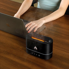 Load image into Gallery viewer, Aroma Diffuser Air Humidifier with Flame Lamp USB Chargeable Essential Oil Diffusers LED Free Filter Cool Mist Maker Ultrasonic Fragrance Aromatherapy Humidifiers For Home

