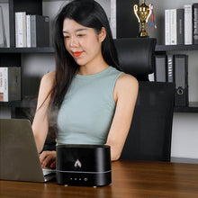 Load image into Gallery viewer, Aroma Diffuser Air Humidifier with Flame Lamp USB Chargeable Essential Oil Diffusers LED Free Filter Cool Mist Maker Ultrasonic Fragrance Aromatherapy Humidifiers For Home
