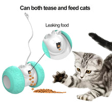 Load image into Gallery viewer, Automatic Cat Teaser Interactive Toy Smart Food Leakage Tumbler Food Slow Feeding Pet Feeder USB Rechargeable Self Rotating Pet Toy Cat Kitten Toy Ball
