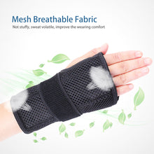 Load image into Gallery viewer, Breathable Wrist Support Professional Splint Wrist Brace Protector Band Arthritis Carpal Tunnel Hand Sprain Tendinitis Wristband
