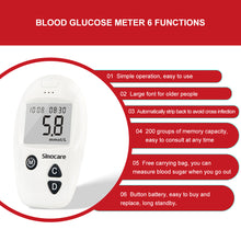 Load image into Gallery viewer, Blood Glucose Meter High Precision Measurement Voice Broadcast Smart Code-Free Auto Strip Measuring Blood Sugar Micro Blood Collection
