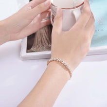 Load image into Gallery viewer, Fashion Bridal Wedding Zircon Bracelet Luxury Silver-plated Crystal Zircon Female Jewelry Rhinestones Bracelet Gift
