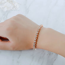 Load image into Gallery viewer, Fashion Bridal Wedding Zircon Bracelet Luxury Silver-plated Crystal Zircon Female Jewelry Rhinestones Bracelet Gift
