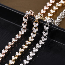 Load image into Gallery viewer, Fashion Bridal Wedding Zircon Bracelet Luxury Silver-plated Crystal Zircon Female Jewelry Rhinestones Bracelet Gift
