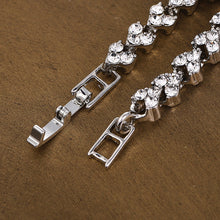 Load image into Gallery viewer, Fashion Bridal Wedding Zircon Bracelet Luxury Silver-plated Crystal Zircon Female Jewelry Rhinestones Bracelet Gift
