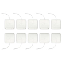 Load image into Gallery viewer, 10Pcs 2mm Plug Non-woven Fabric Reusable Self Adhesive Electrode Pads Conductive Gel Pad Body Physiotherapy Massage Electrodes
