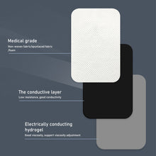 Load image into Gallery viewer, 10Pcs 6*9cm Non-woven Fabric Reusable Self Adhesive Electrode Pads Conductive Gel Pad Body Physiotherapy Massage Electrodes
