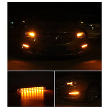 Load image into Gallery viewer, 2Pcs 25cm 9LED Car Daytime Front Running Light DRL Dynamic Turn Signal Bumper Waterproof Driving Lamp Daylights
