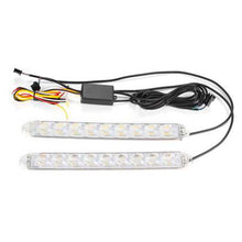 Load image into Gallery viewer, 2Pcs 25cm 9LED Car Daytime Front Running Light DRL Dynamic Turn Signal Bumper Waterproof Driving Lamp Daylights
