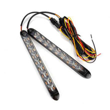 Load image into Gallery viewer, 2Pcs 25cm 9LED Car Daytime Front Running Light DRL Dynamic Turn Signal Bumper Waterproof Driving Lamp Daylights
