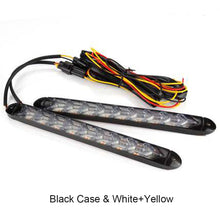 Load image into Gallery viewer, 2Pcs 25cm 9LED Car Daytime Front Running Light DRL Dynamic Turn Signal Bumper Waterproof Driving Lamp Daylights
