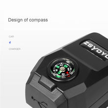 Load image into Gallery viewer, 22mm Motorcycle Handlebar Mount USB Charger 36-108V 5V/3.1A with Compass Waterproof for Mobile Phones Scooter E-bike ATV
