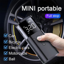 Load image into Gallery viewer, Car Air Compressor Inflatable Pump With LED Lamp Wireless For Motorcycle Bicycle Car Tyre Inflator Electric Air Pump
