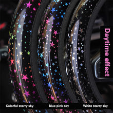 Load image into Gallery viewer, Universal 37-38cm Car Steering Wheel Cover Steering Wheel Protector Case Colorful Stars for Women Girls Auto Styling Accessories
