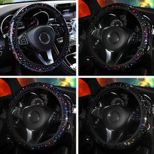 Load image into Gallery viewer, Universal 37-38cm Car Steering Wheel Cover Steering Wheel Protector Case Colorful Stars for Women Girls Auto Styling Accessories
