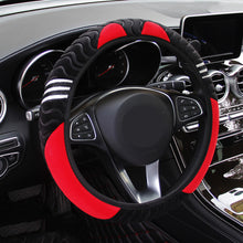 Load image into Gallery viewer, 37-38cm Car Steering Wheel Cover Plush Little Monster Elastic Warm Anti-slip Steering Wheel Cover Accessories for Women
