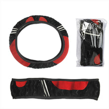 Load image into Gallery viewer, 37-38cm Car Steering Wheel Cover Plush Little Monster Elastic Warm Anti-slip Steering Wheel Cover Accessories for Women
