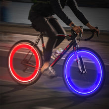 Load image into Gallery viewer, Bicycle Motorcycle LED Light Neon Bike Spoke Light Waterproof Car Wheel Spoke Light Tire Valve Dust Cap Lamp Cycling Accessories
