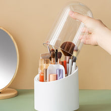 Load image into Gallery viewer, Multifunction 360° Rotating Makeup Bucket Portable Brush Storage Box Pen Holder Dust-proof Cosmetic Storage Box Polish Nail Brush Box Desktop Organizer
