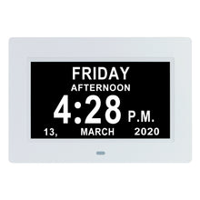 Load image into Gallery viewer, 7 Inch Digital Electronic Clock DDC-7010 Photo Frame Intelligent Electronic Alarm Clock Calendar Elderly Medicine Reminder Automatically Adjust Brightness
