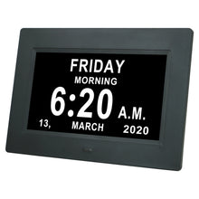 Load image into Gallery viewer, 7 Inch Digital Electronic Clock DDC-7010 Photo Frame Intelligent Electronic Alarm Clock Calendar Elderly Medicine Reminder Automatically Adjust Brightness
