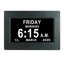 Load image into Gallery viewer, 7 Inch Digital Electronic Clock DDC-7010 Photo Frame Intelligent Electronic Alarm Clock Calendar Elderly Medicine Reminder Automatically Adjust Brightness
