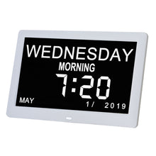 Load image into Gallery viewer, 8 Inch Digital Electronic Clock DDC-8001 Photo Frame Intelligent Electronic Alarm Clock Calendar Elderly Medicine Reminder Automatically Adjust Brightness
