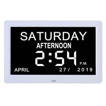 Load image into Gallery viewer, 8 Inch Digital Electronic Clock DDC-8001 Photo Frame Intelligent Electronic Alarm Clock Calendar Elderly Medicine Reminder Automatically Adjust Brightness
