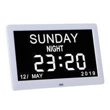 Load image into Gallery viewer, 8 Inch Digital Electronic Clock DDC-8001 Photo Frame Intelligent Electronic Alarm Clock Calendar Elderly Medicine Reminder Automatically Adjust Brightness
