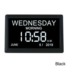 Load image into Gallery viewer, 8 Inch Digital Electronic Clock DDC-8001 Photo Frame Intelligent Electronic Alarm Clock Calendar Elderly Medicine Reminder Automatically Adjust Brightness
